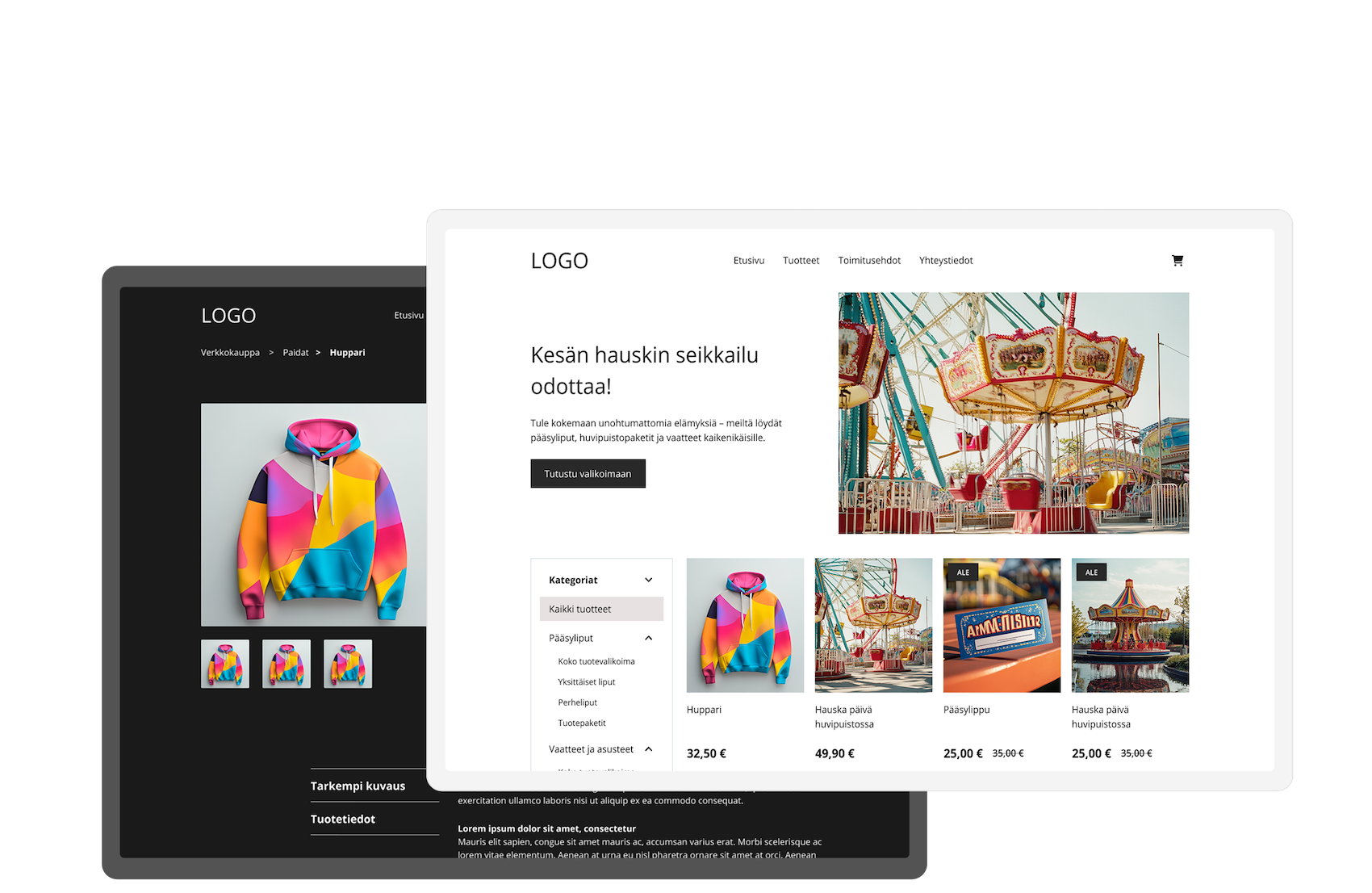CoreGo veebipood ürituse toodete ja piletite müügiks