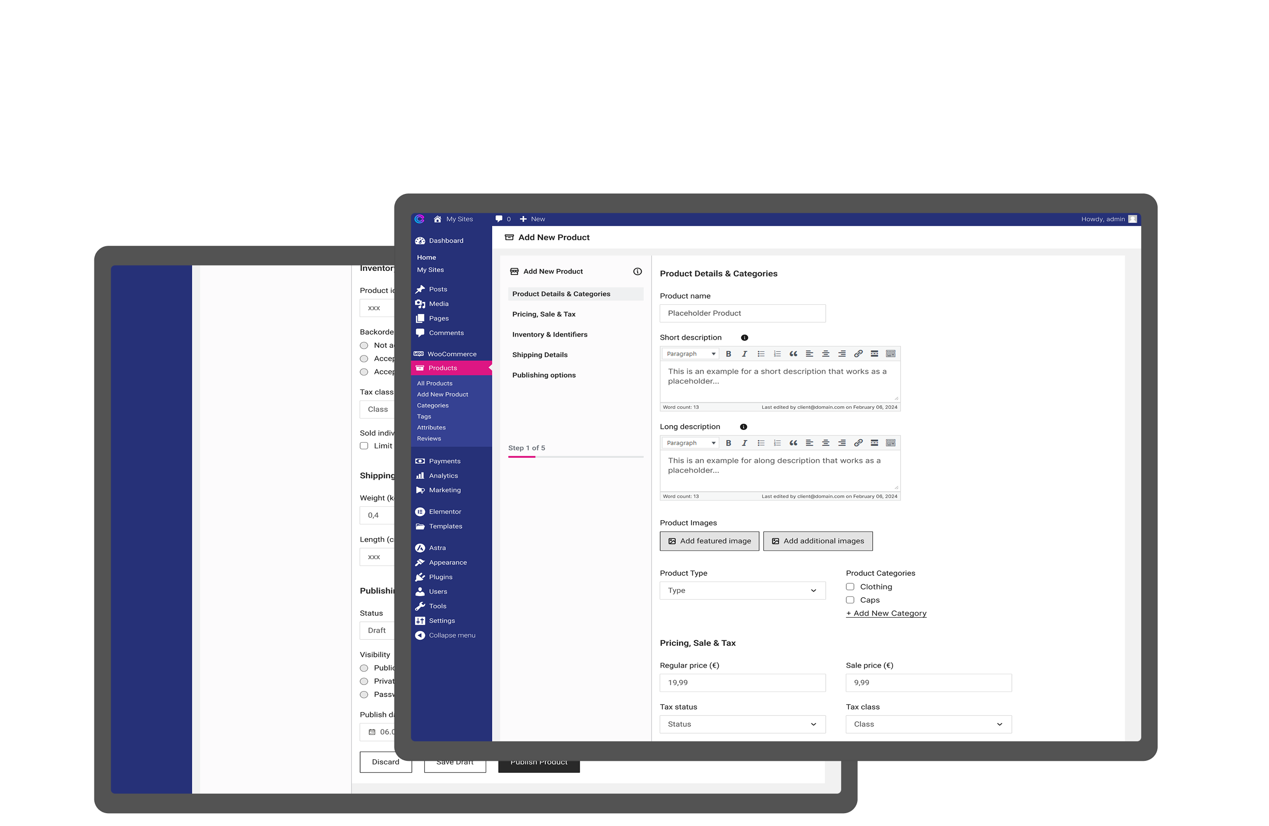 CoreGo veebipoe haldusvaade ürituskorraldajale